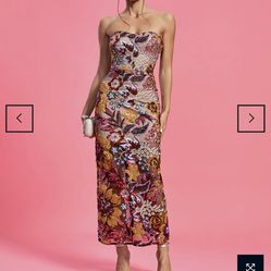 Floral Sequence Dress