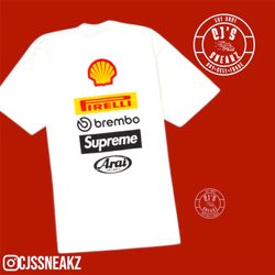 Brand New Men’s Supreme Ducati Logo Tee White - Size X-Large Authentic