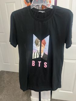 BTS Black Graphic T-Shirt Small