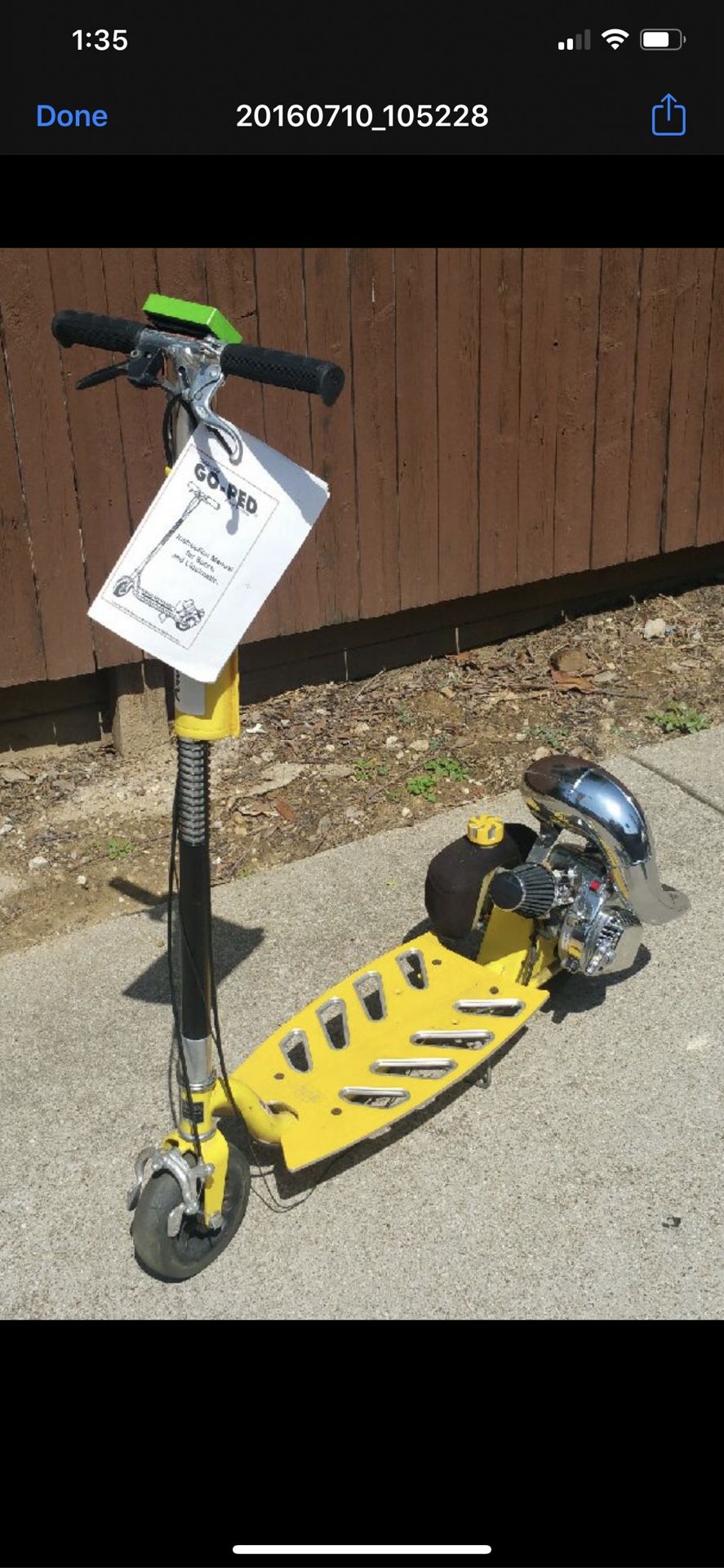 Goped Custom Goped Gas Scooter Souped Up Modified New Tricked Out Gas Saver