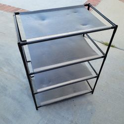 Small 4 Shelf Shoe Storage Shelf Shelves Fabric Rack