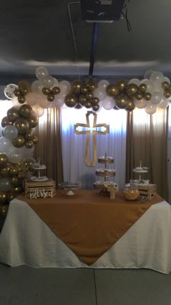 Baptism Dessert Table