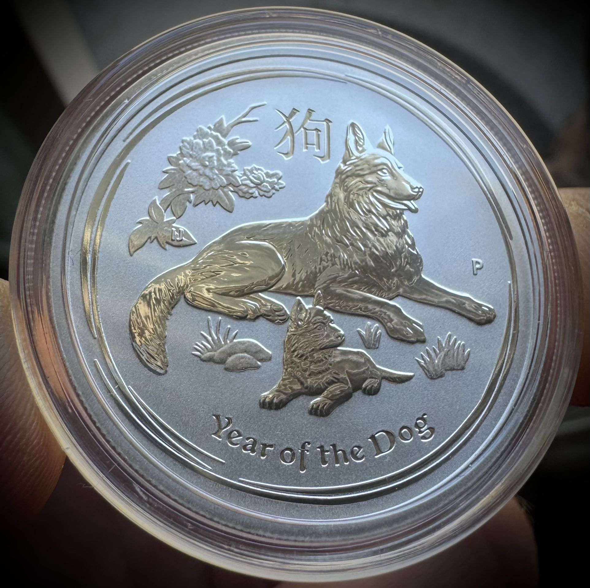 2018 1/2oz Perth Mint Lunar Series II Year Of The Dog Silver Coin