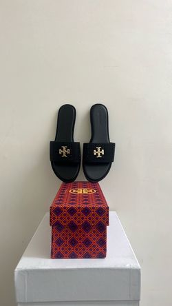 Tory Burch Black Slide Sandals