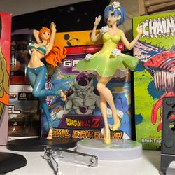 Nami One Piece Figure And Rem Figure 