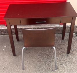 Modern Wood Desk & Chair Set – Home Office Ready