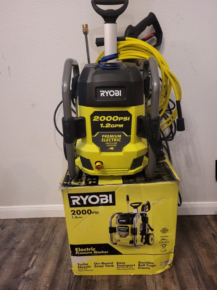 Ryobi 2000 psi 1 2 gpm cold water corded electric pressure washer for