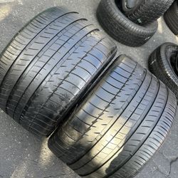 Par De Llantas Usadas En Muy Buenas Condiciones Marca Michelin 335/30 ZR18 Instalación Y Balanceo Por El Mismo Precio 