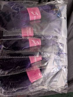 Braiding Hair Purple 6 packs 20 inches Long