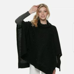 Women's Apt 9 Sparkle Poncho