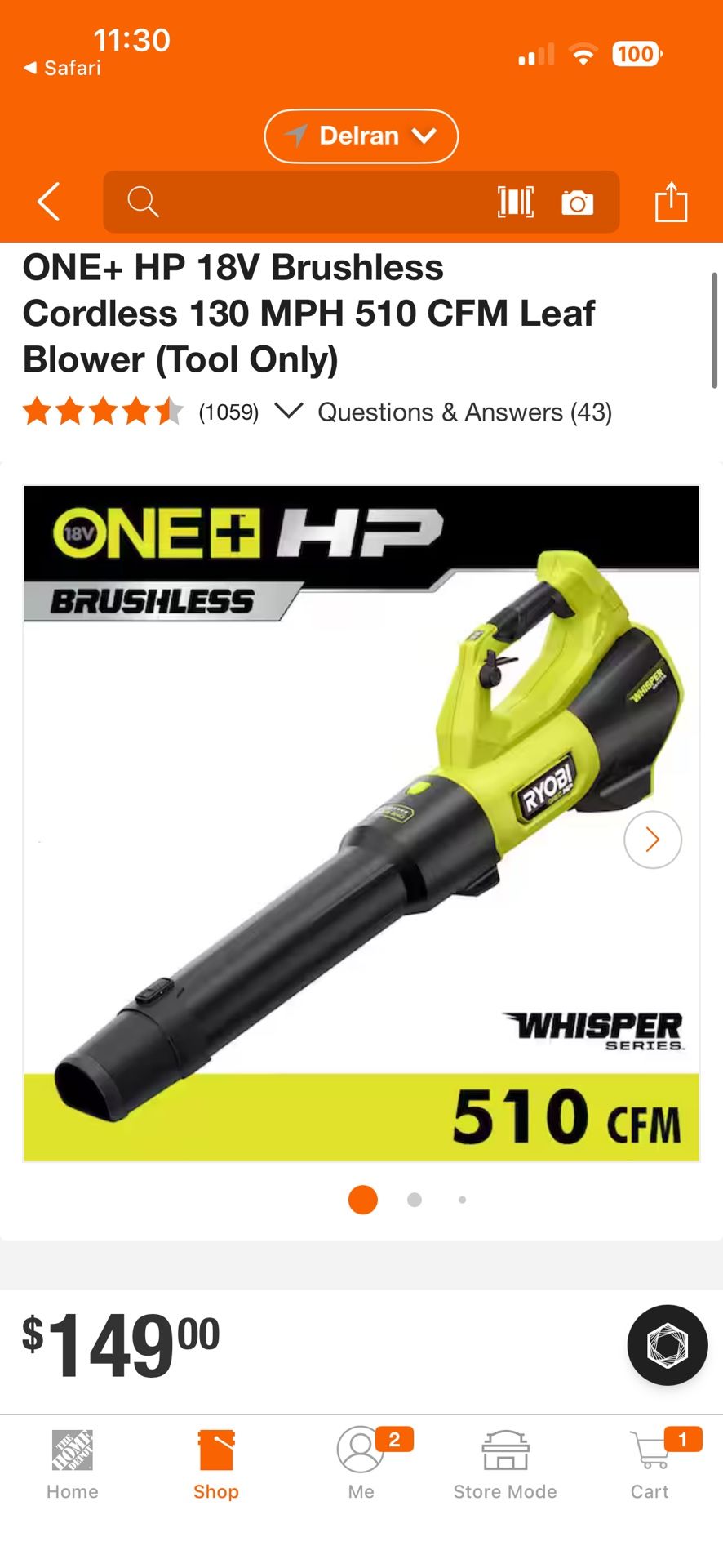 Ryobi Leaf Blower