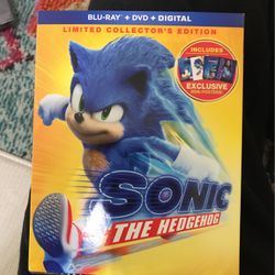 Sonic The Hedgehog Limited Collectors Edition Includes Exclusive Mini Posters - Blu-ray + DVD + Digital