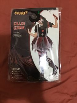 Spirit Halloween Clown costume size Large (Child)