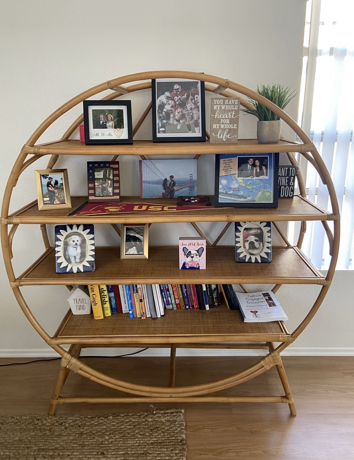 Rattan Book Shelf