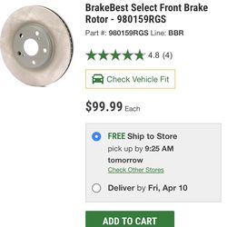 Brand New Front Rotor