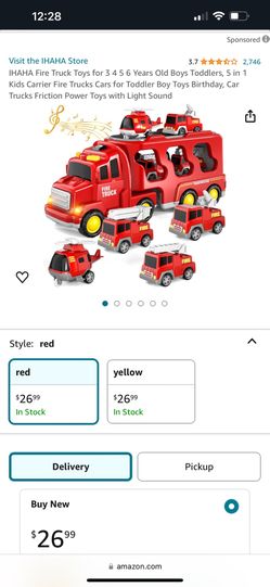 Fire Truck Pull Back Car Series