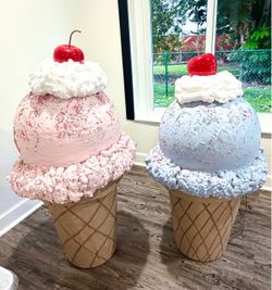Decorative ice cream cones