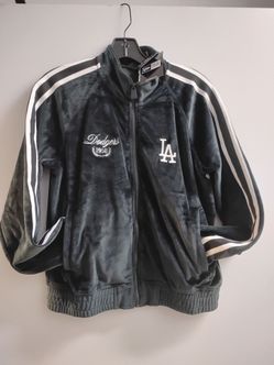 Women's New Era LA Dodgers Velour Track Jacket