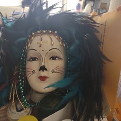 8" wall mask from  New Orleans Mardi Gras