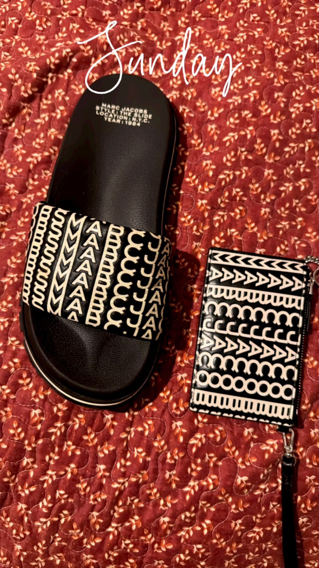 Marc Jacob Sandals And Marching Wallet 8.5