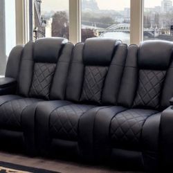 Valencia Oxford Home Theater Seating Couch & Chair