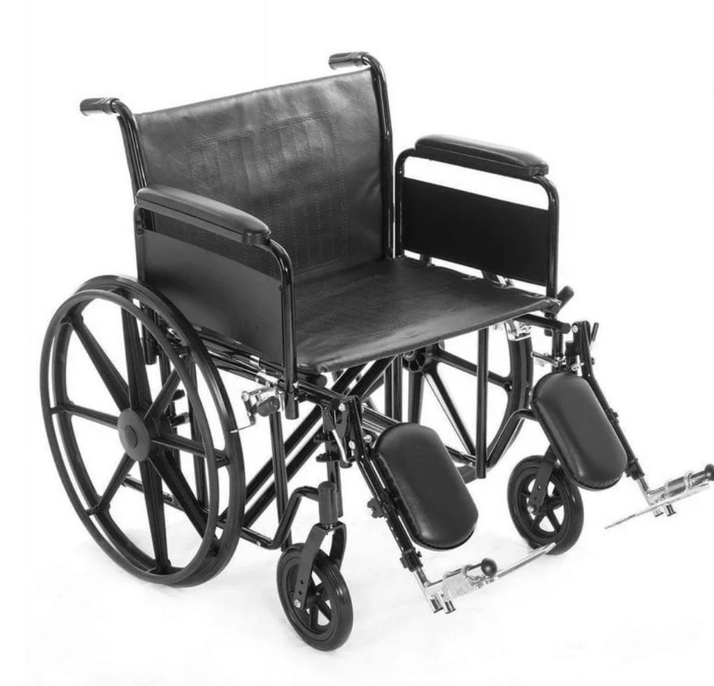 24" EXTRA HEAVY-DUTY WHEELCHAIR (WIDE)