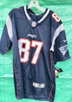 Unused Nike Rob Gronkowski #87 NE Patriots blue football jersey.Medium size.