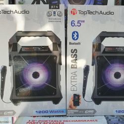 TopTech Audio 6.5 Protable Speaker  1200 Watt