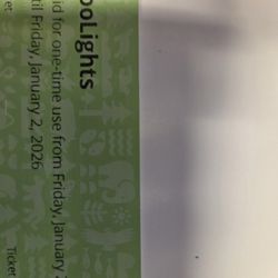Two Zoo Lights Tickets