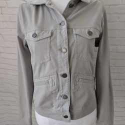 Liverpool Gray Denim Jacket Size XS
