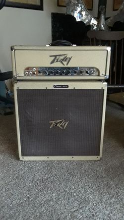 Peavy All tube amp and 410 cabinet.