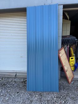 Metal Panels 103” long 38” wide 4 pieces 7 smaller pieces All metal in picture for $250