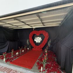 Red Arch For Propuesta Proposal Heart Flower 