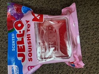 Jell-O Scented Squishy Toy New Sealed - Red