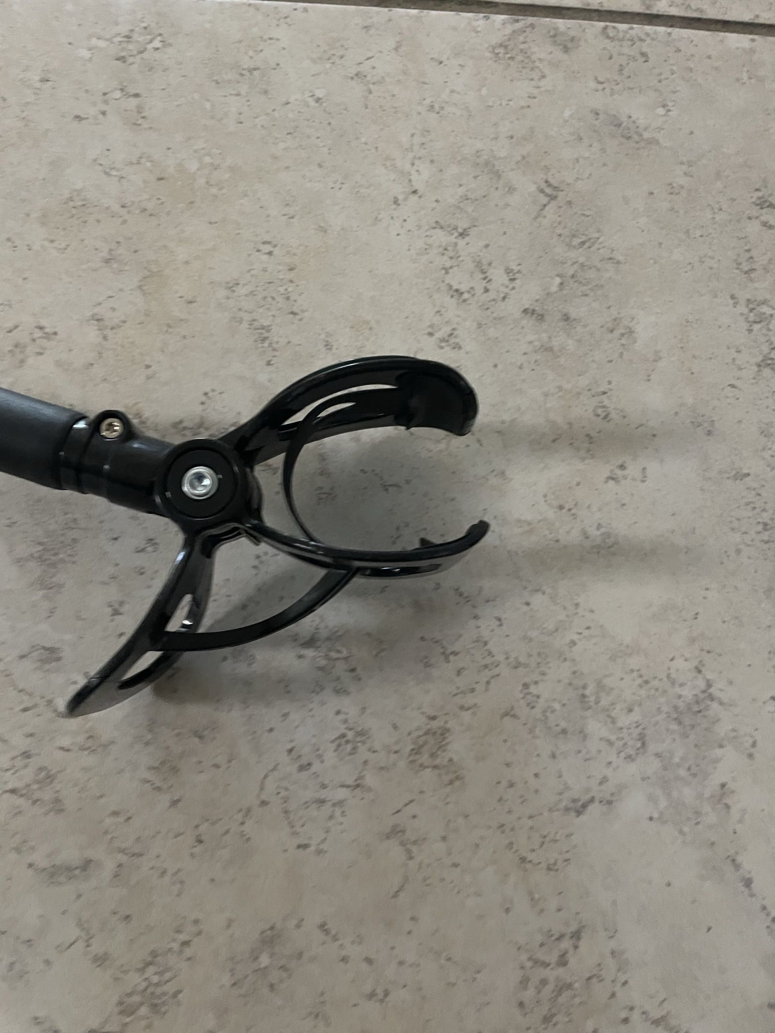 Studio microphone holder with clamp to hold microphone.