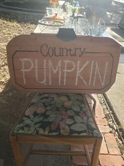 Wooden Fall Decorative sign