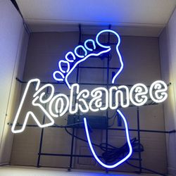New RARE Kokanee Big Foot Neon Beer Sign Bar Light