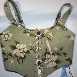 lace up corset top M