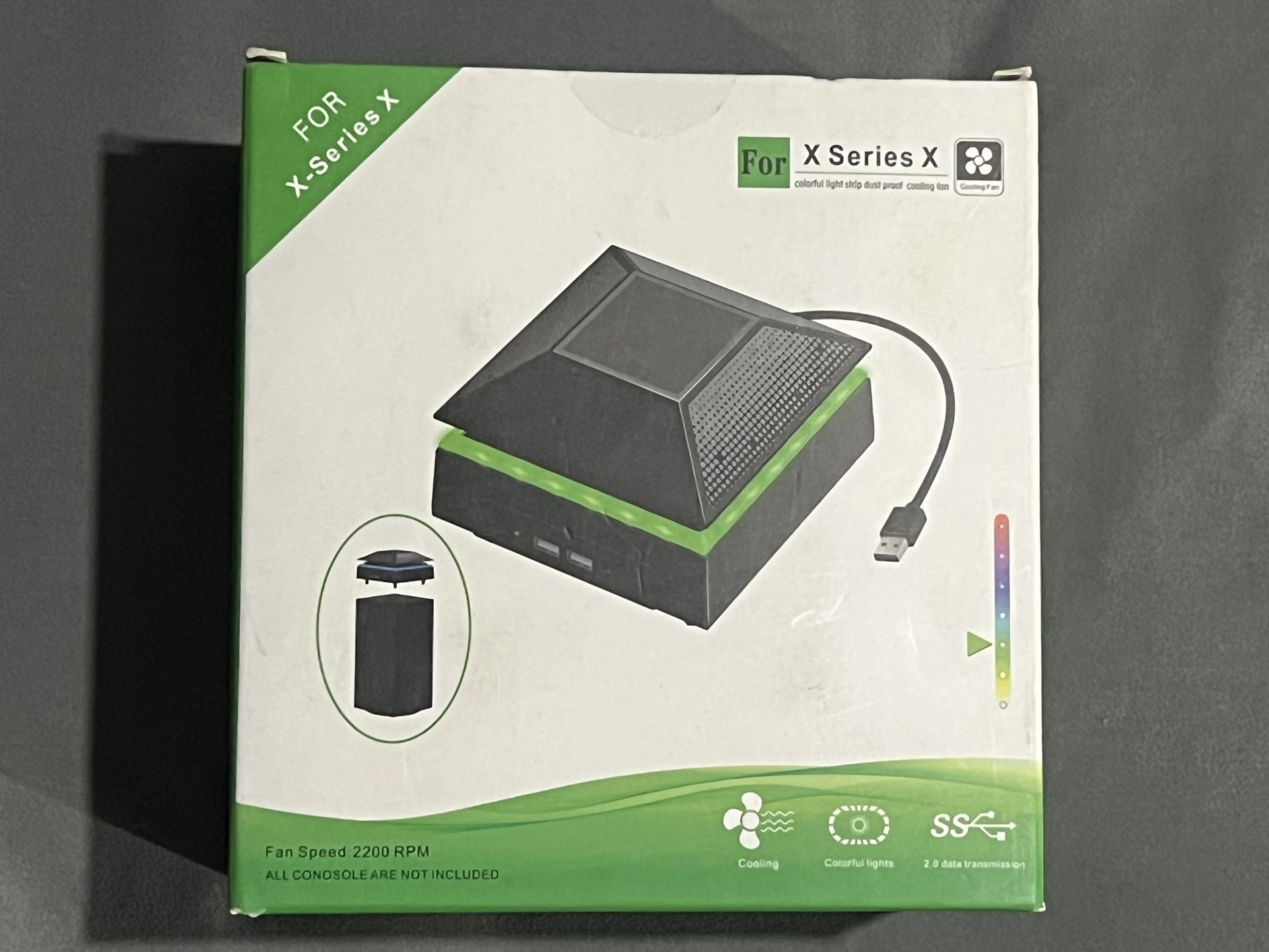Cooling System Top Fan with RGB Light for Xbox Series X (New)