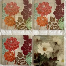 Ceramic hand painted COASTERS, Like brand new, $5 for all