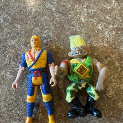Vintage Agnes The Soldier Troll And Chuck Norris Action Figure Bundle Shipping Avaialbe 