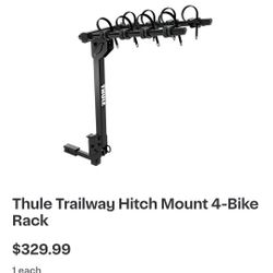 Thule 959 Trailway Hitch Mount 4-Bike Rack