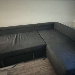 Ilea L Shaped Sofa Bed, Storage Chaise, Pull Out Sleeper