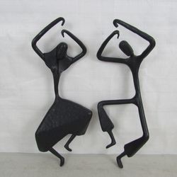 Modernist Cast Iron Spanish Dancers Wall Decor-La Casa Del Hierro


