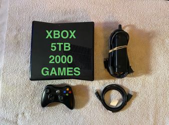 XBOX 360 with 5TB HARD DRIVE and 2000 XBOX Games