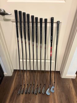 TaylorMade rac OS Iron Set with Callaway Mack Daddy Forged Wedge