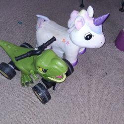 Ride On Dino And Unicorn