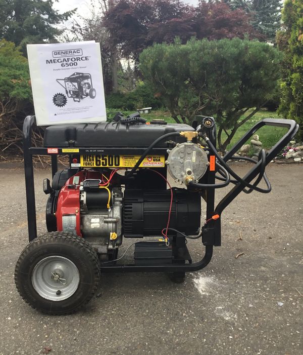 GENERAC MEGA FORCE 6500 TRI FUEL for Sale in Seattle, WA - OfferUp