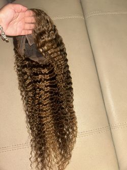 100% Human Hair 28 Inch Highlight Wig 