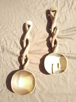 Wooden spoon and fork
